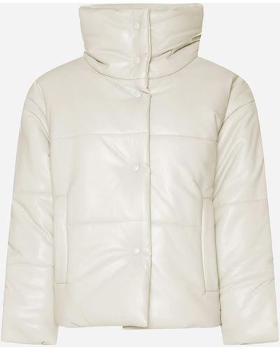 Nanushka Hide Vegan Leather Down Jacket - White