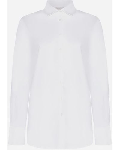 Blanca Vita Catalpa Cotton-blend Shirt - White