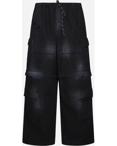 Balenciaga Oversized Cargo Jeans - Black