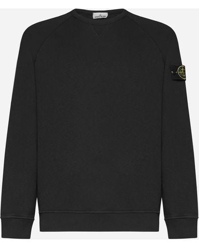 Stone Island Shadow Project Cotton Sweatshirt - Black