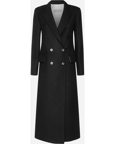 Blanca Vita Cobe Wool Long Coat - Black