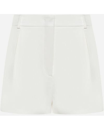 Sportmax Unico Stretch Cotton Shorts - White