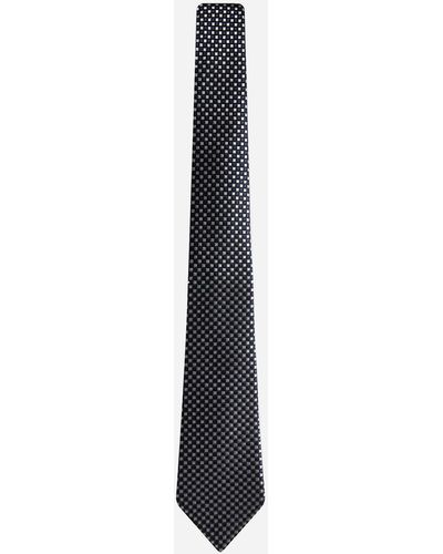 Giorgio Armani Jacquard Silk Tie - White