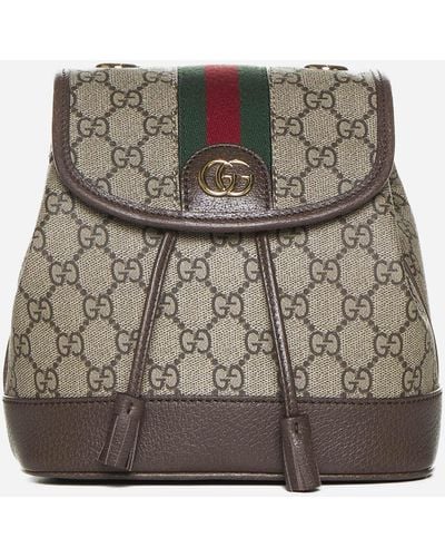 Gucci Ophidia GG Fabric Mini Backpack - Grey