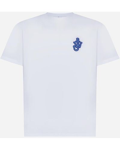 JW Anderson Anchor Logo-patch Cotton T-shirt - White