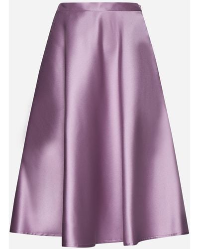 Blanca Vita Glicyzia Satin Skirt - Purple