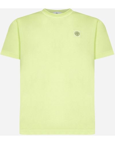 Stone Island Logo-patch Cotton T-shirt - Multicolour
