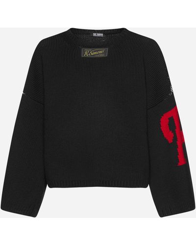 Raf Simons Wool Oversized Sweater - Black