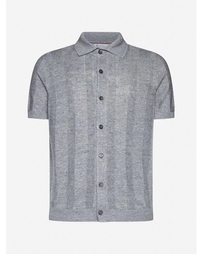 Brunello Cucinelli Shirts - Gray