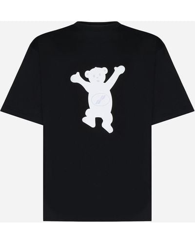 we11done Teddy Cotton T-shirt - Black