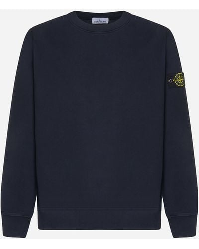 Stone Island Cotton Sweatshirt - Blue