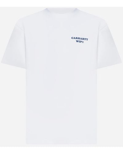 Carhartt Logo Cotton T-shirt - White