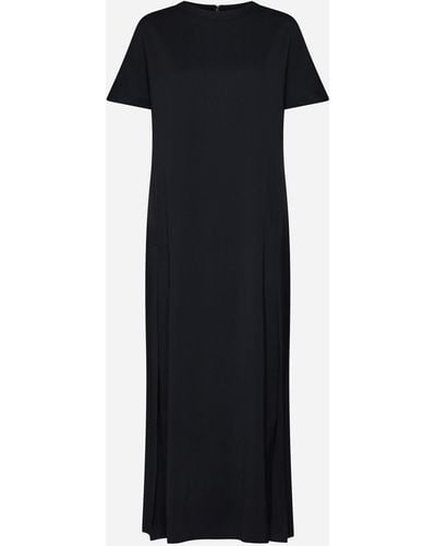 Studio Nicholson Kaplan Stretch Viscose Long Dress - Black