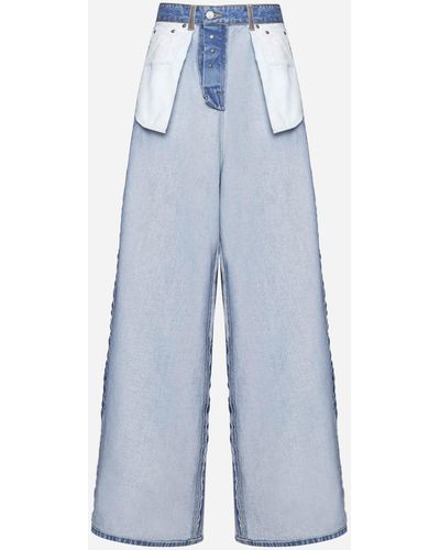Vetements Jeans baggy Inside-out - Blu
