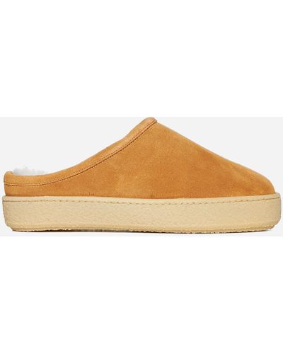 Isabel Marant Fozee Suede Mules - Natural