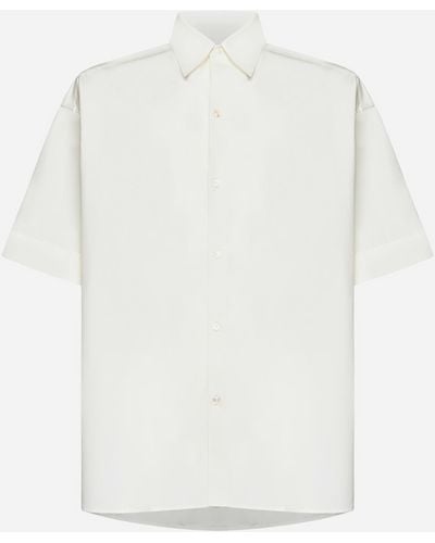 Studio Nicholson Sorono Oversized Cotton Shirt - White