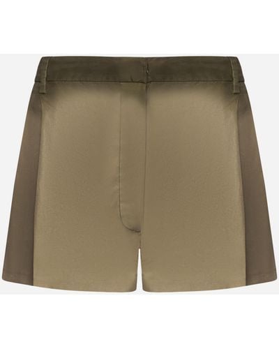 Prada Silk Shorts - Green