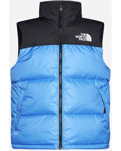 The North Face 1996 Retro Nuptse Quilted Nylon Down Vest - Blue