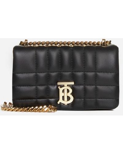 Burberry Lola Quilted Leather Mini Bag - Black
