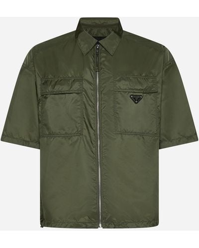 Prada Re-nylon Shirt - Green