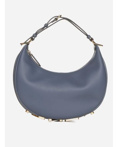 Fendi Graphy Small Leather Bag - Blue