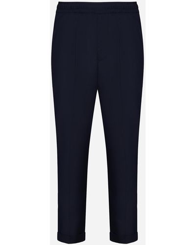 Low Brand Taylor Wool-blend Pants - Blue