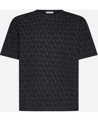 Valentino Toile Iconographe Cotton T-shirt - Black