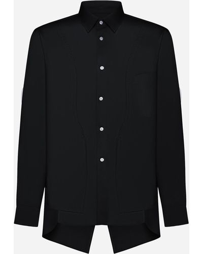 Comme des Garçons Cotton Asymmetric Shirt - Black