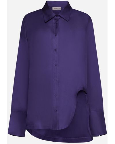 Blanca Vita Calanthe Silk Shirt - Purple