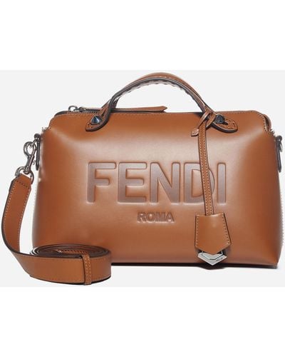 Fendi By The Way Medium Leather Bag - Brown
