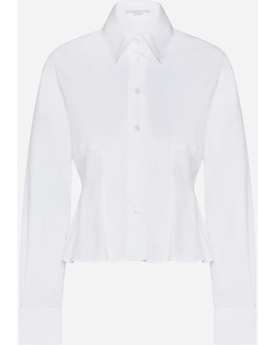 Stella McCartney Cotton Peplum Shirt - White