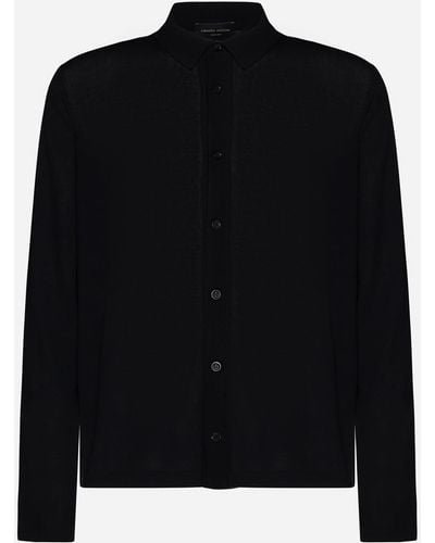 Roberto Collina Cotton Knit Shirt - Black