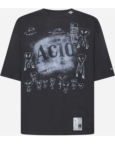 Maison Mihara Yasuhiro Distressed Acid Cotton T-shirt - Black