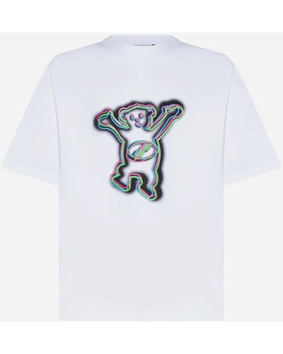 we11done Teddy Cotton T-shirt - White