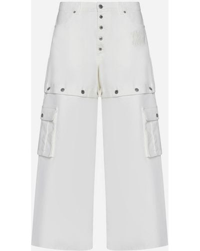Off-White c/o Virgil Abloh 90s Logo baggy Jeans - White