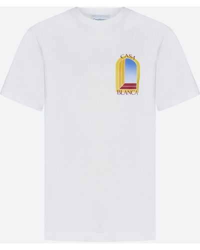 Casablancabrand L'arche De Jour Cotton T-shirt - White