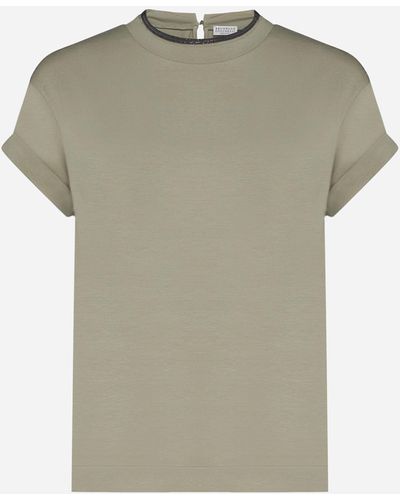 Brunello Cucinelli Cotton T-shirt - Gray