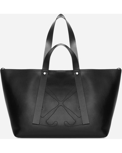 Off-White braided-trim tote bag - Black