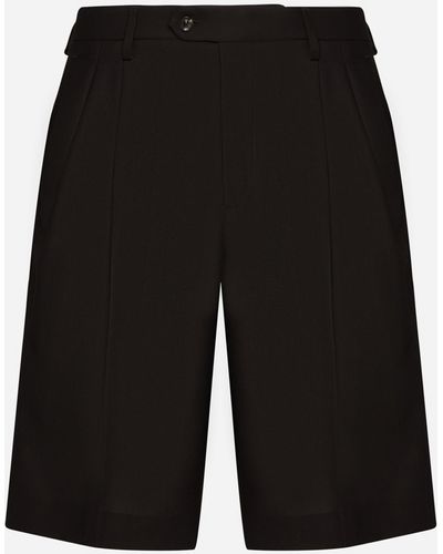 Lardini Wool Shorts - Black