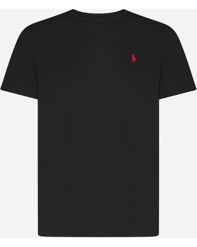 Polo Ralph Lauren Logo Cotton T-shirt - Black