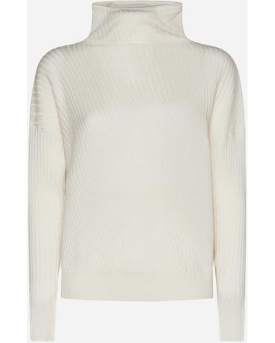 Max Mara Studio Emmy Wool And Cashmere Sweater - White