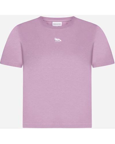 Maison Kitsuné Baby Fox Patch Cotton T-shirt - Pink