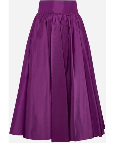 Blanca Vita Grevillea Taffeta Full Skirt - Purple
