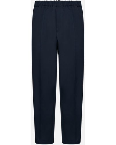 Jil Sander Relaxed Fit Trousers - Blue