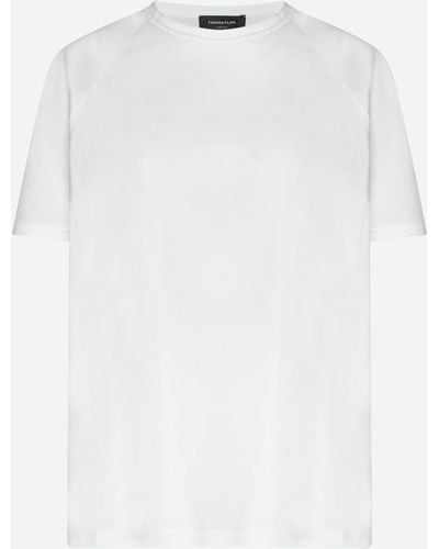 Fabiana Filippi Oversized Cotton T-shirt - White