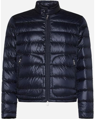 Moncler Acorus Quilted Nylon Down Jacket - Blue