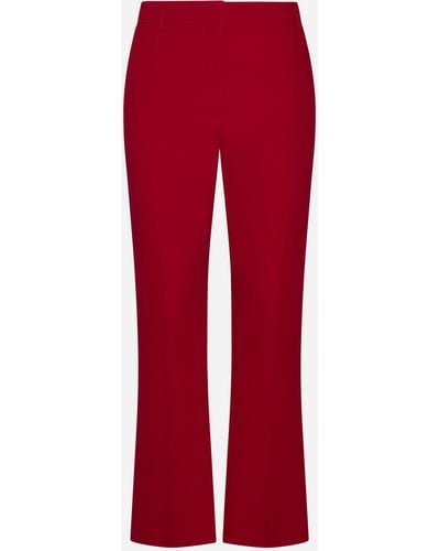 Valentino Silk Trousers - Red