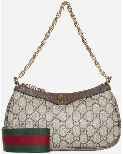 Gucci Ophidia GG Fabric Small Bag - White