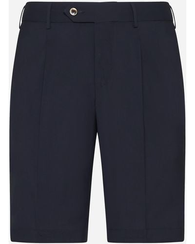 PT Torino Wool Shorts - Blue