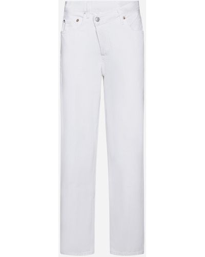 Agolde Criss Cross Jeans - White